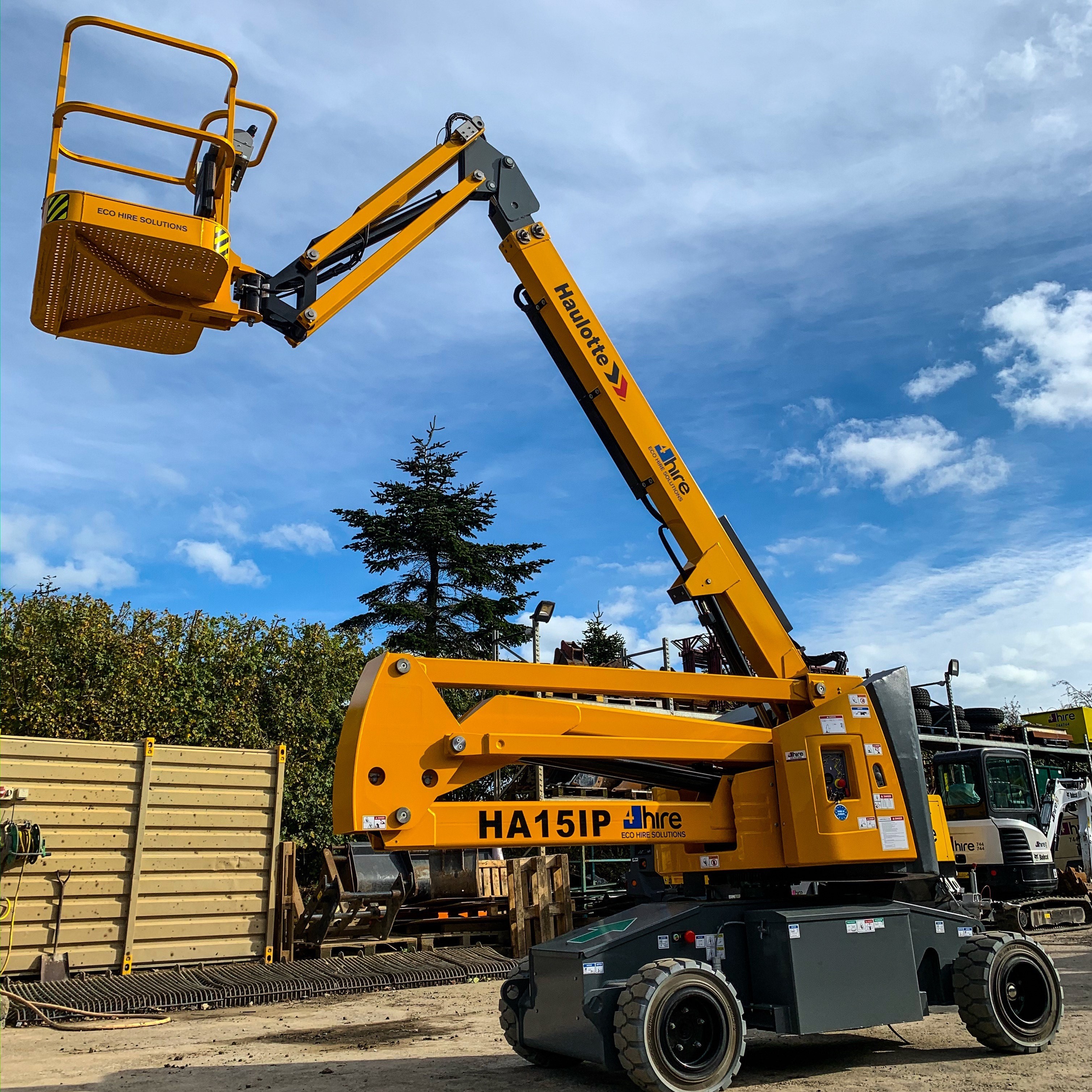 Hire 15m Articulated Boom Diesel/Electric Hybrid in the Channel Islands