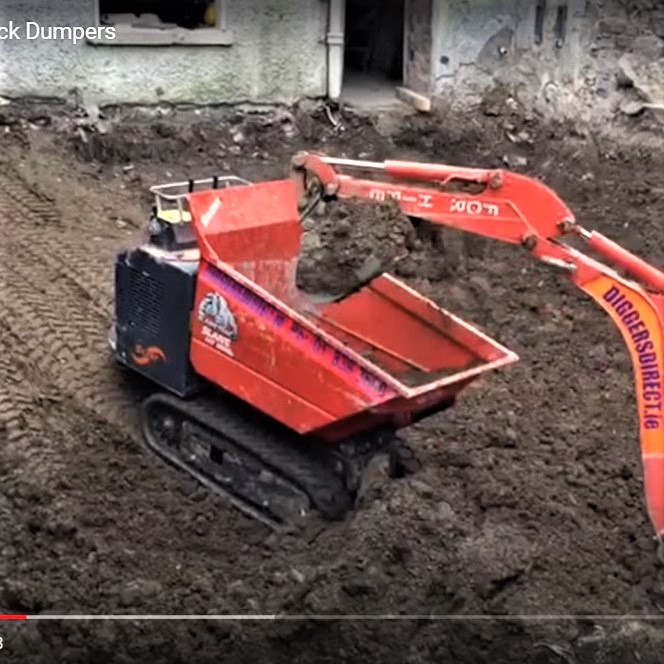 Tonne Tracked Dumper in Action