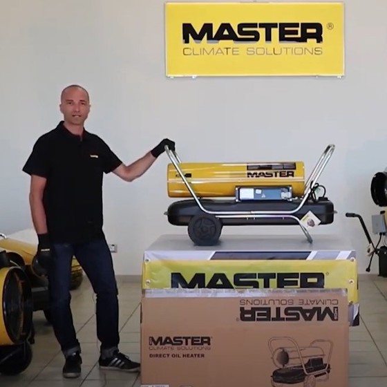 MASTER B150 DIRECT OIL FIRED HEATER HANDS ON