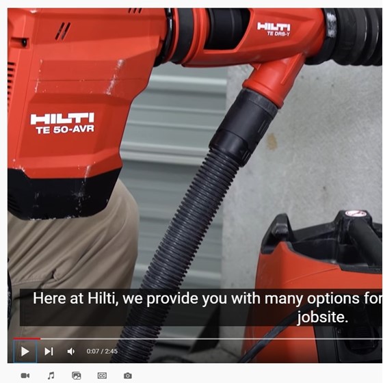 Hilti DUST REMOVAL SYSTEM Product Setup and Use